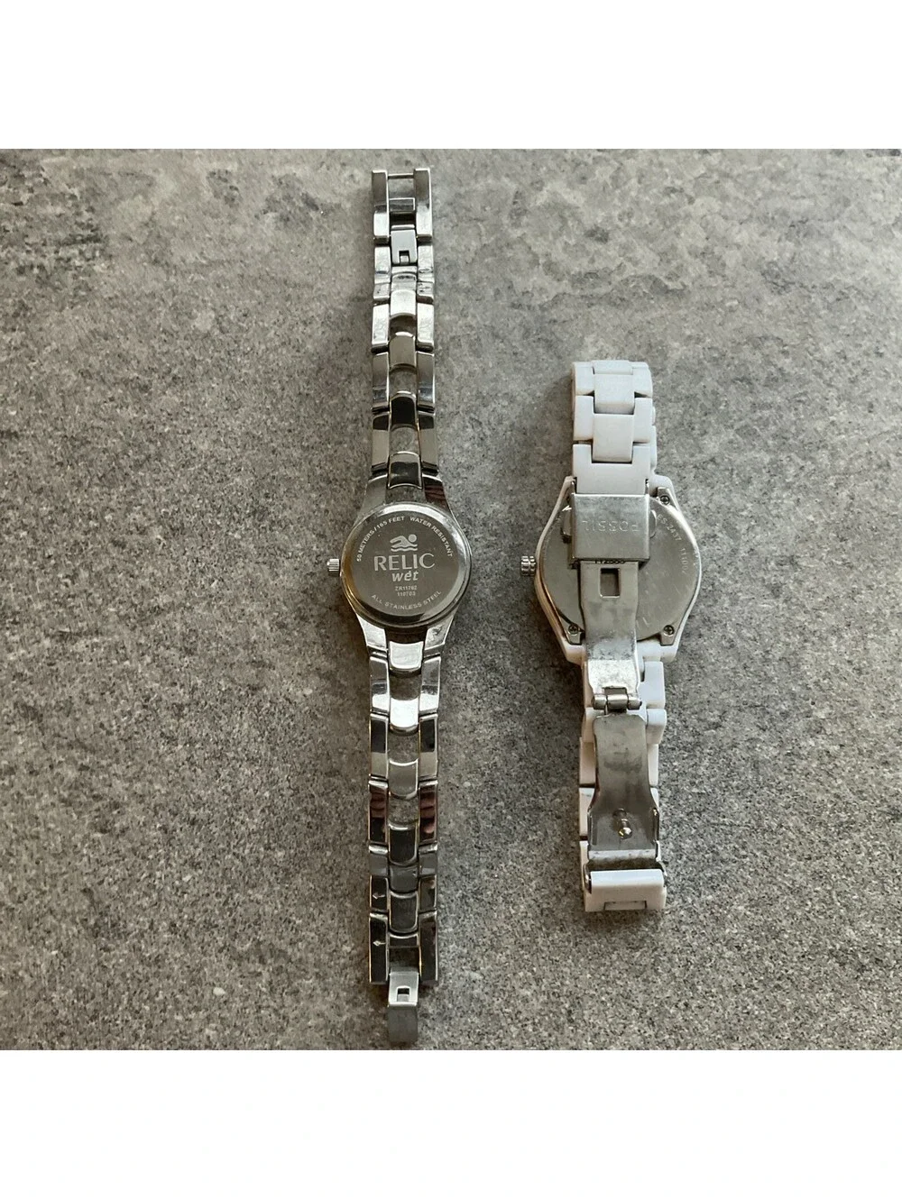 Beautiful Pair Of Relic & Fossil Womens Watches Both Watches Run Great D2